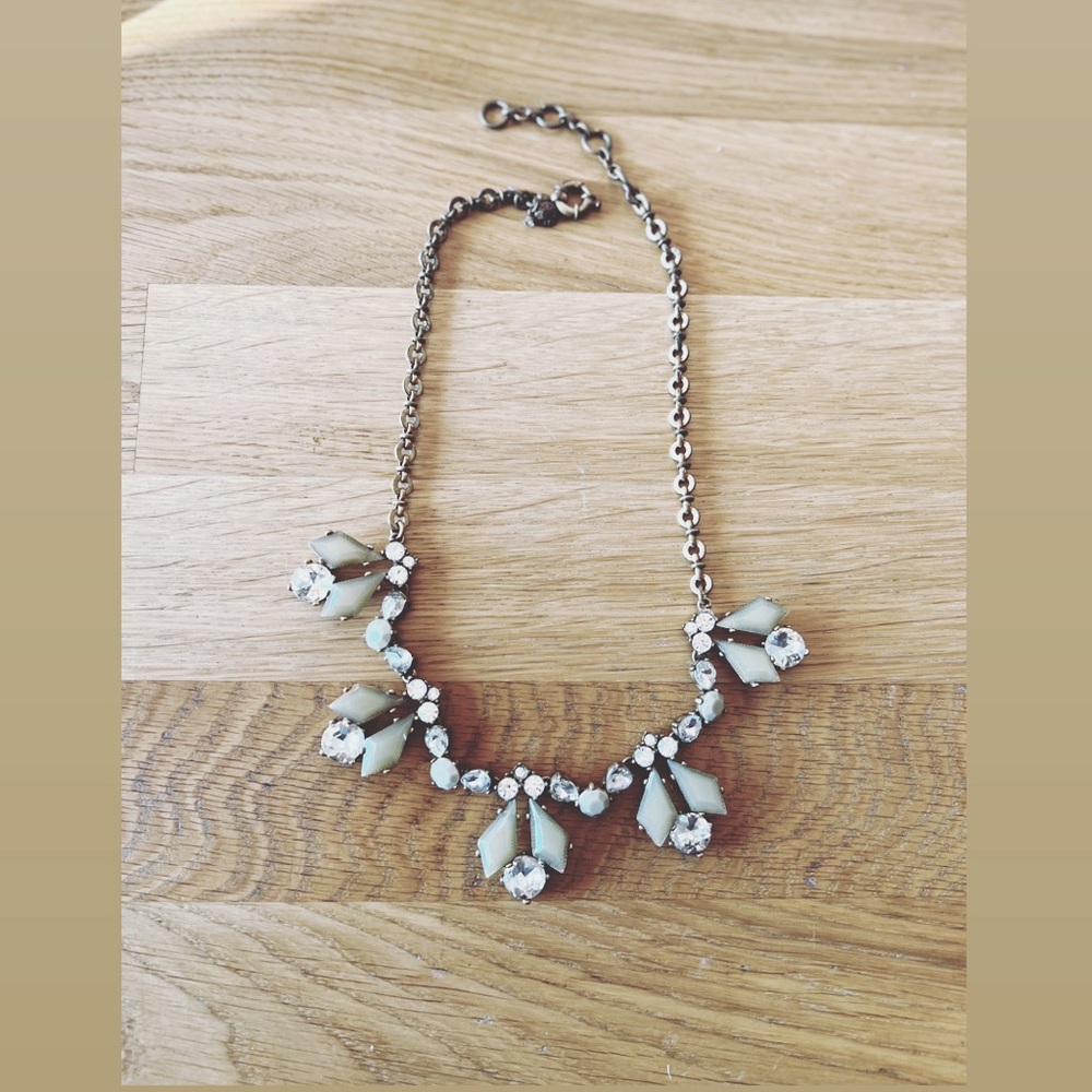 J Crew Grey Stone Necklace